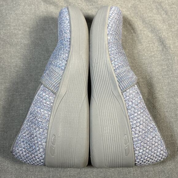 Skechers Air Cooled Memory Foam Wedge Heel Lavender Textile Loafers W 9 - Picture 8 of 8